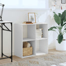 vidaXL fehér szerelt fa könyvespolc 68,5 x 32 x 68,5 cm