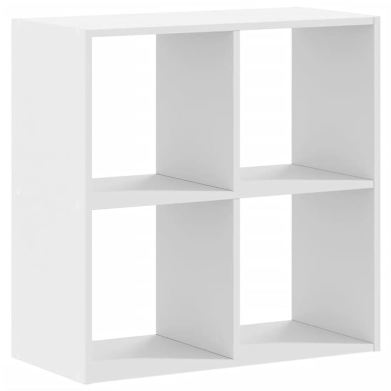 vidaXL fehér szerelt fa könyvespolc 68,5 x 32 x 68,5 cm