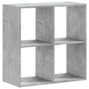 vidaXL betonszürke szerelt fa könyvespolc 68,5 x 32 x 68,5 cm