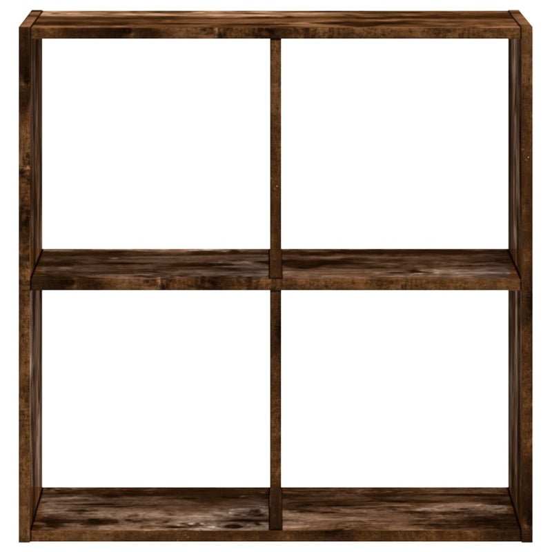 vidaXL füstös tölgy színű szerelt fa könyvespolc 68,5 x 32 x 68,5 cm