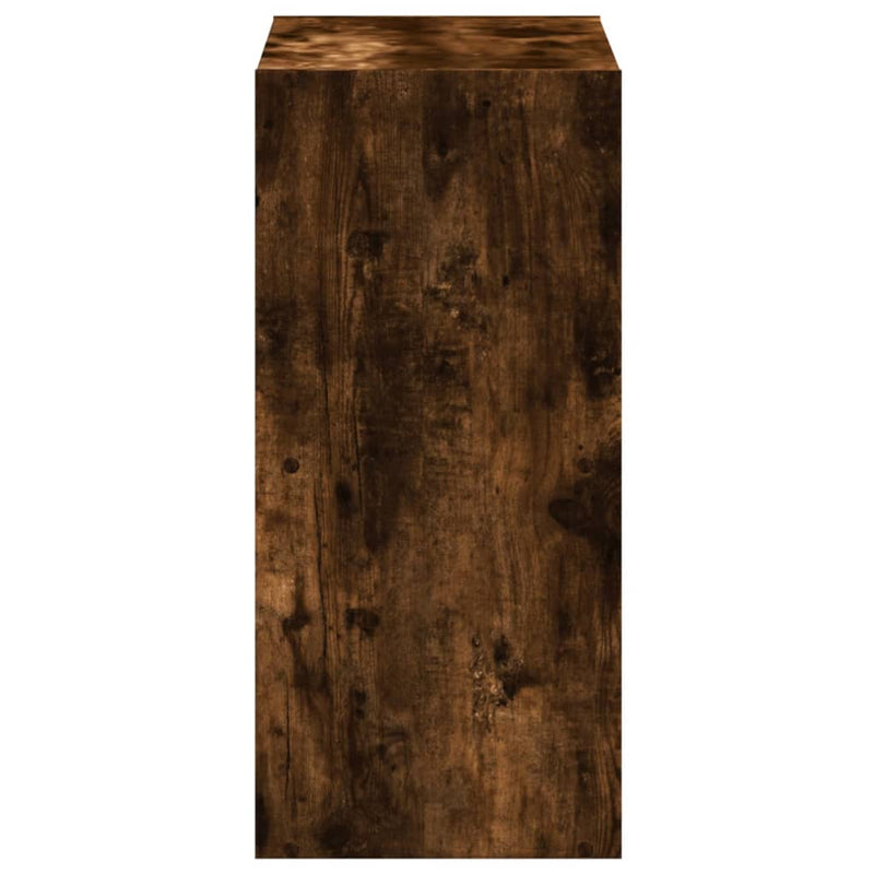 vidaXL füstös tölgy színű szerelt fa könyvespolc 68,5 x 32 x 68,5 cm