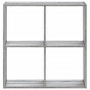 vidaXL szürke sonoma színű szerelt fa könyvespolc 68,5 x 32 x 68,5 cm