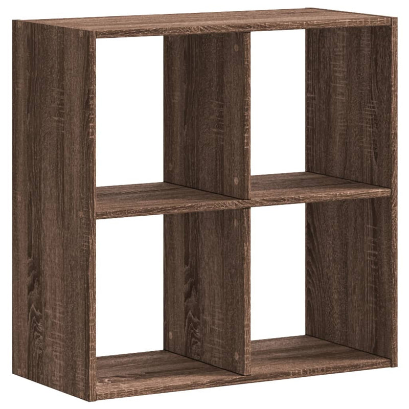 vidaXL füstös tölgy színű szerelt fa könyvespolc 68,5 x 32 x 68,5 cm