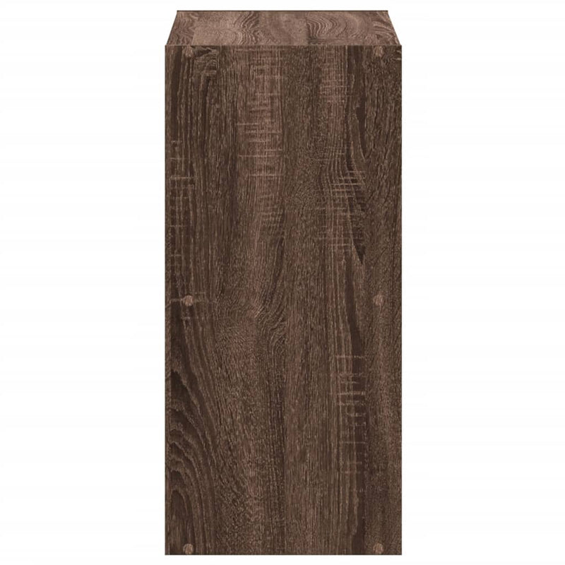 vidaXL füstös tölgy színű szerelt fa könyvespolc 68,5 x 32 x 68,5 cm