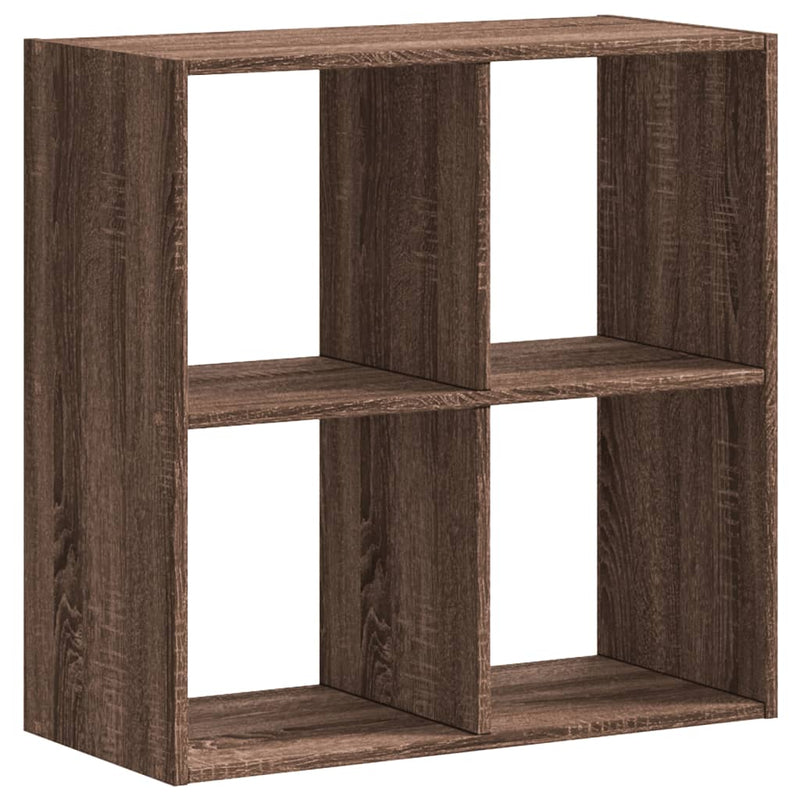 vidaXL füstös tölgy színű szerelt fa könyvespolc 68,5 x 32 x 68,5 cm