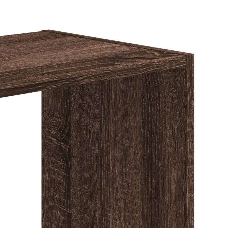 vidaXL füstös tölgy színű szerelt fa könyvespolc 68,5 x 32 x 68,5 cm