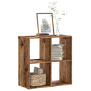 vidaXL antik fa színű szerelt fa könyvespolc 68,5 x 32 x 68,5 cm