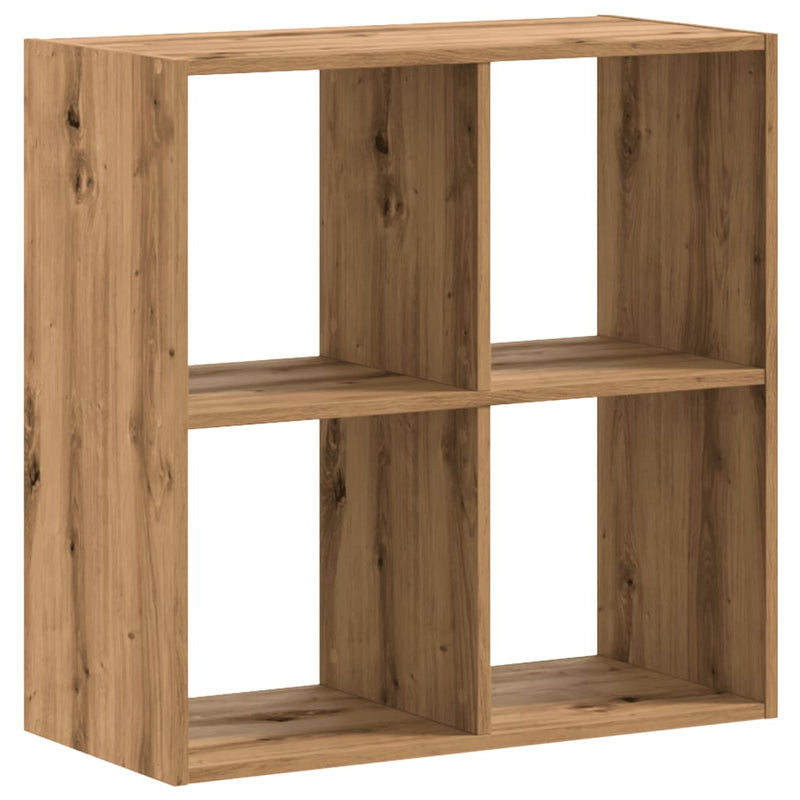 vidaXL kézműves tölgy szerelt fa könyvespolc 68,5 x 32 x 68,5 cm