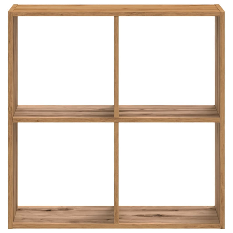 vidaXL kézműves tölgy szerelt fa könyvespolc 68,5 x 32 x 68,5 cm