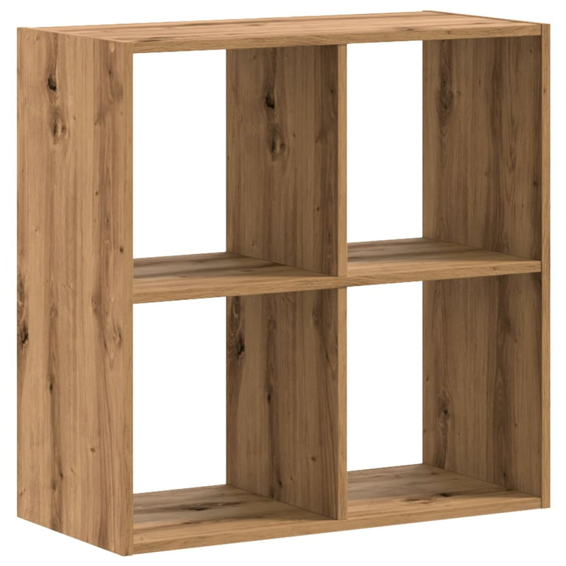 vidaXL kézműves tölgy szerelt fa könyvespolc 68,5 x 32 x 68,5 cm