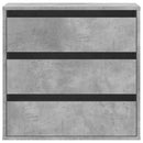 vidaXL betonszürke szerelt fa fiókos sarokszekrény 60 x 41 x 58 cm