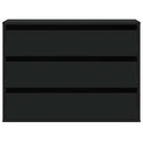 vidaXL fekete szerelt fa fiókos sarokszekrény 80 x 41 x 58 cm