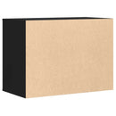 vidaXL fekete szerelt fa fiókos sarokszekrény 80 x 41 x 58 cm