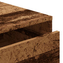 vidaXL antik fa színű szerelt fa fiókos sarokszekrény 80 x 41 x 58 cm