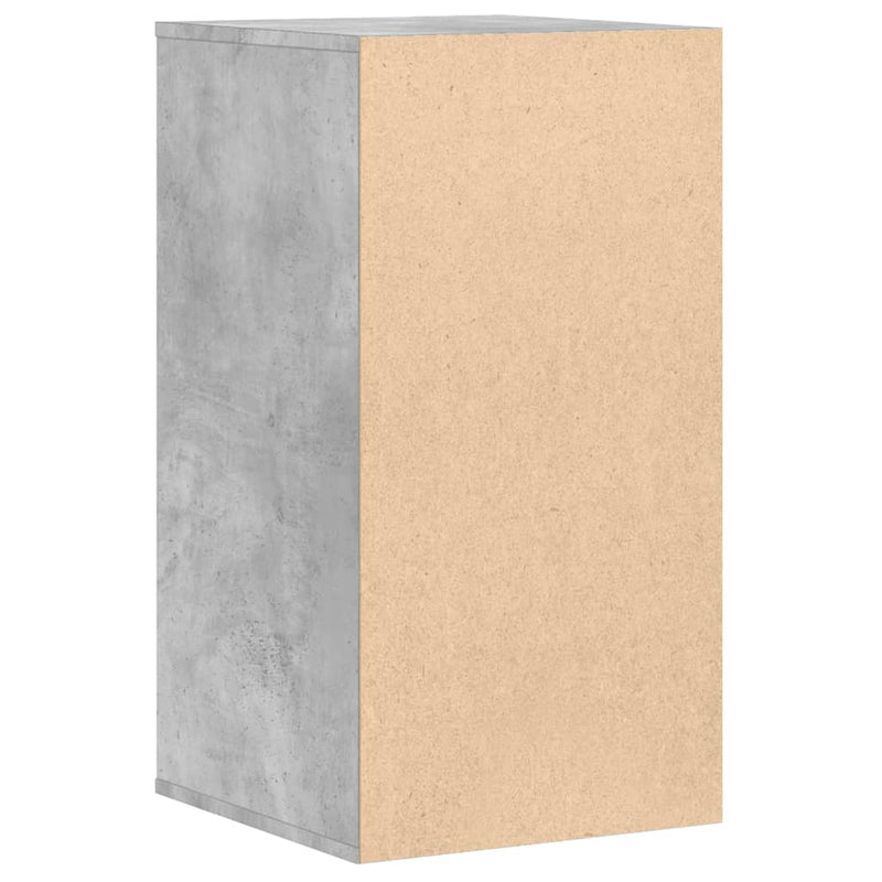 vidaXL betonszürke szerelt fa fiókos sarokszekrény 40 x 41 x 76 cm