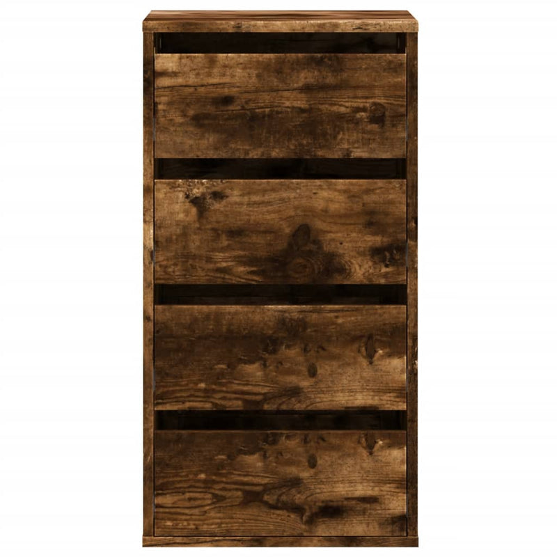 vidaXL antik fa színű szerelt fa fiókos sarokszekrény 40 x 41 x 76 cm
