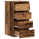 vidaXL antik fa színű szerelt fa fiókos sarokszekrény 40 x 41 x 76 cm