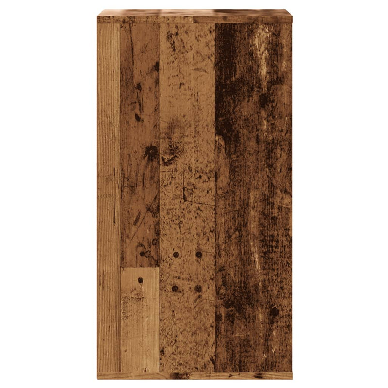 vidaXL antik fa színű szerelt fa fiókos sarokszekrény 40 x 41 x 76 cm