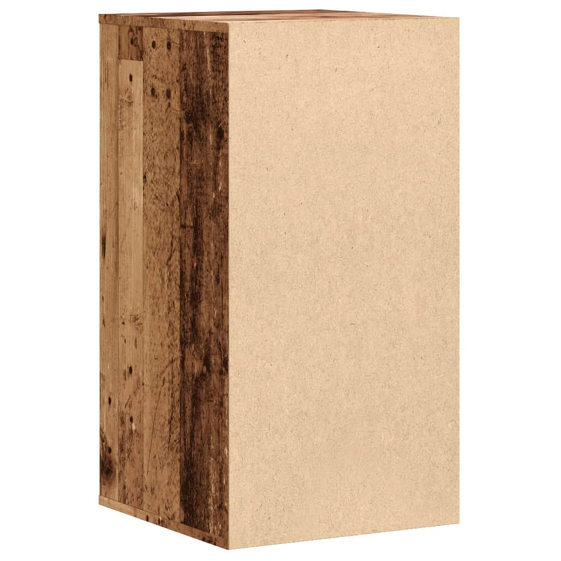 vidaXL antik fa színű szerelt fa fiókos sarokszekrény 40 x 41 x 76 cm
