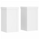 vidaXL 2 db fehér szerelt fa növénytartó állvány 10 x 10 x 18 cm