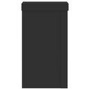 vidaXL 2 db fekete szerelt fa növénytartó állvány 10 x 10 x 18 cm