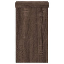 vidaXL 2 db barna tölgy szerelt fa növénytartó állvány 10 x 10 x 18 cm