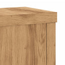 vidaXL 2 db kézműves tölgy szerelt fa növénytartó állvány 10x10x18 cm