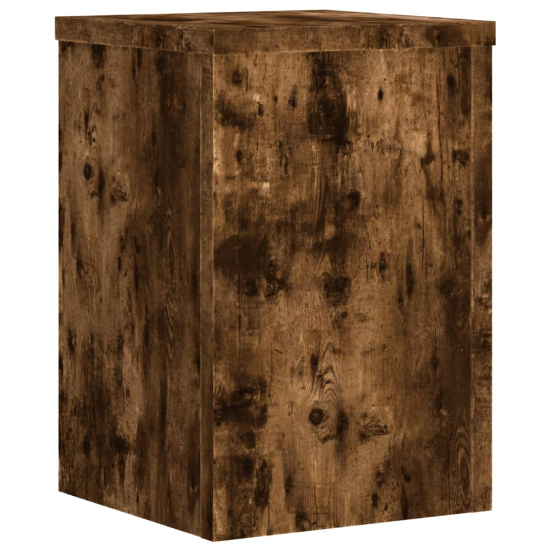 vidaXL 2 db füstös tölgy szerelt fa növénytartó állvány 20 x 20 x 30cm