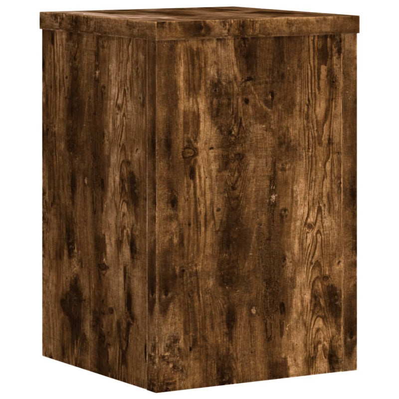 vidaXL 2 db füstös tölgy szerelt fa növénytartó állvány 20 x 20 x 30cm