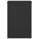 vidaXL 2 db fekete szerelt fa növénytartó állvány 25 x 25 x 35 cm