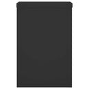 vidaXL 2 db fekete szerelt fa növénytartó állvány 25 x 25 x 35 cm