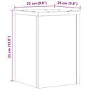 vidaXL 2 db sonoma tölgy szerelt fa növénytartó állvány 25 x 25 x 35cm