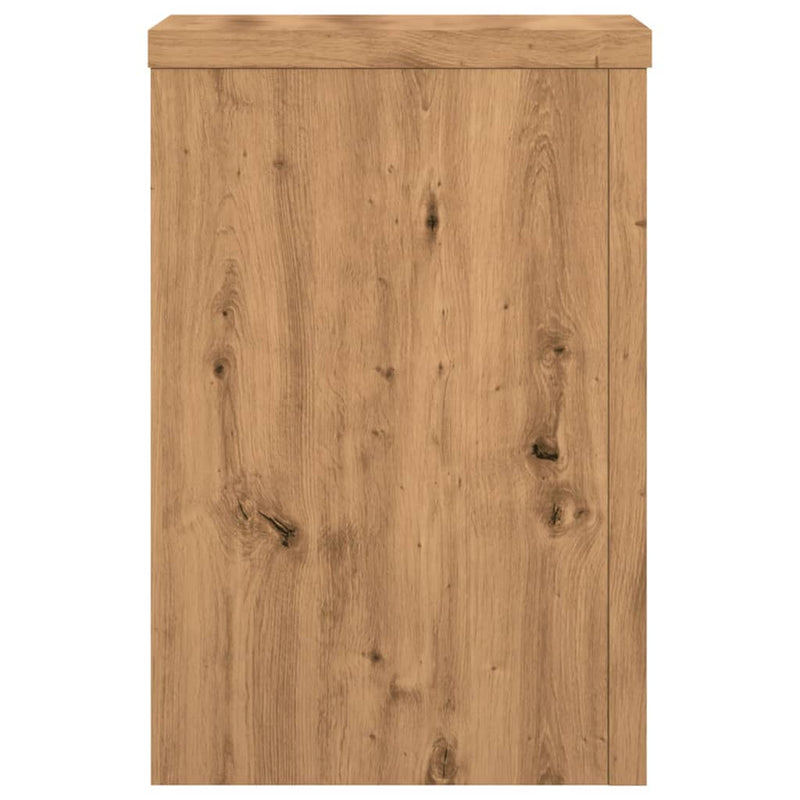 vidaXL 2 db kézműves tölgy szerelt fa növénytartó állvány 25x25x35 cm
