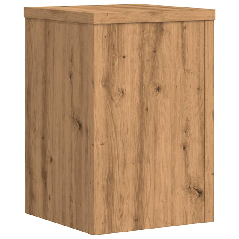 vidaXL 2 db kézműves tölgy szerelt fa növénytartó állvány 25x25x35 cm