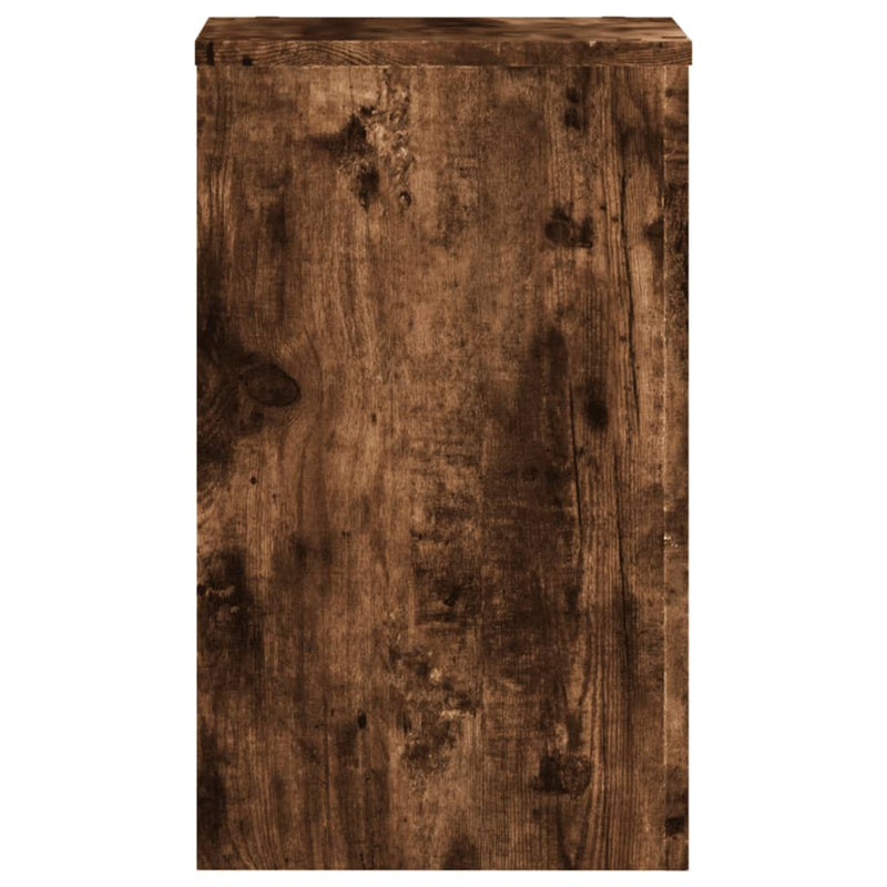 vidaXL 2 db füstös tölgy szerelt fa növénytartó állvány 30x30x50 cm