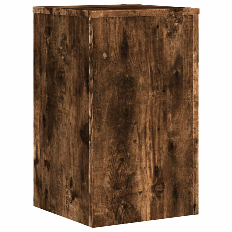 vidaXL 2 db füstös tölgy szerelt fa növénytartó állvány 30x30x50 cm