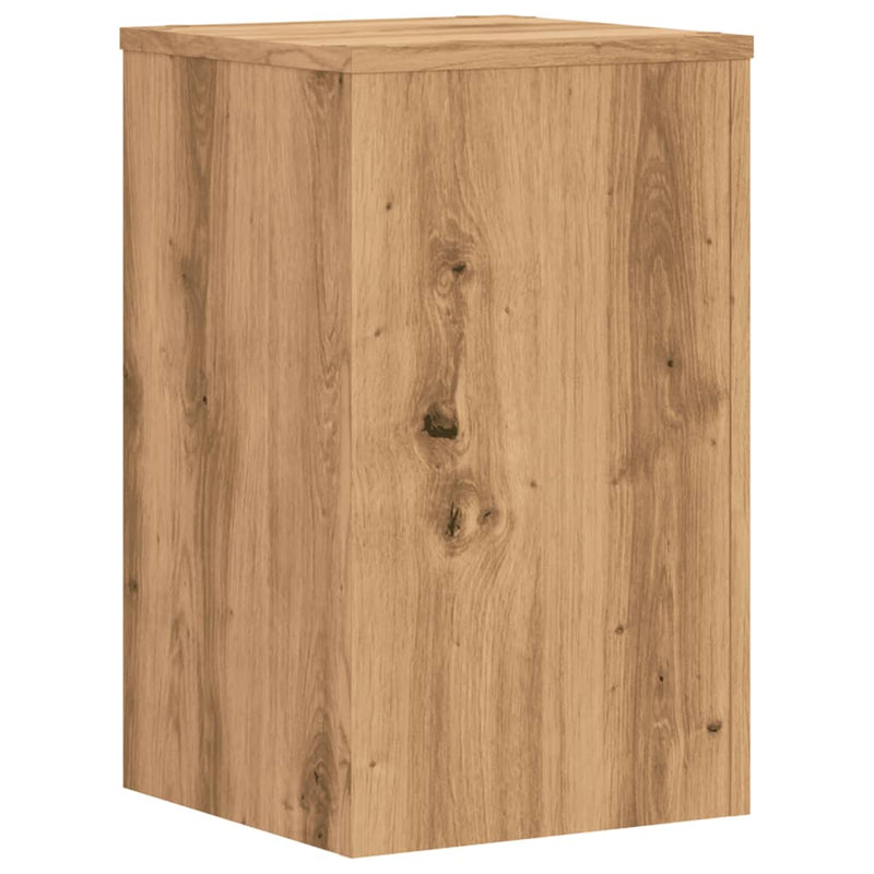 vidaXL 2 db kézműves tölgy szerelt fa növénytartó állvány 30x30x50 cm