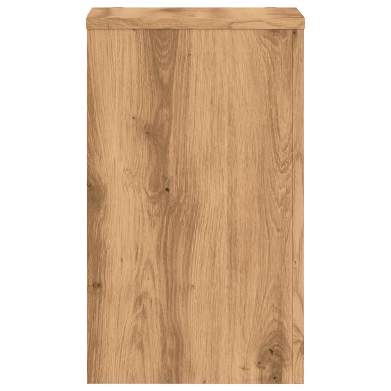 vidaXL 2 db kézműves tölgy szerelt fa növénytartó állvány 30x30x50 cm