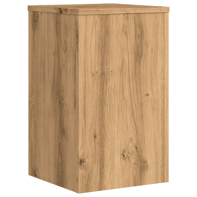 vidaXL 2 db kézműves tölgy szerelt fa növénytartó állvány 30x30x50 cm