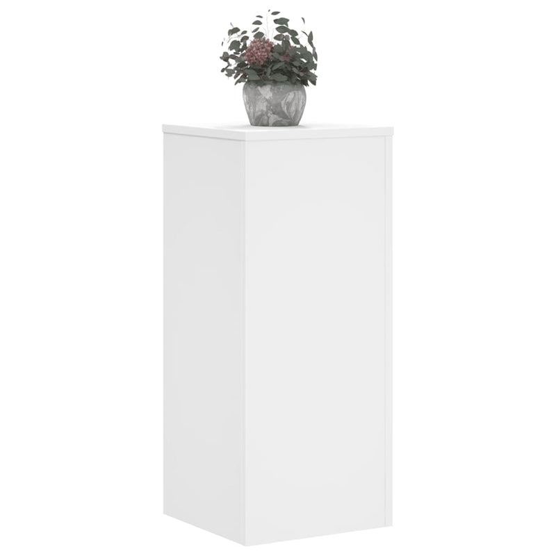 vidaXL 2 db fehér szerelt fa növénytartó állvány 30 x 30 x 70 cm