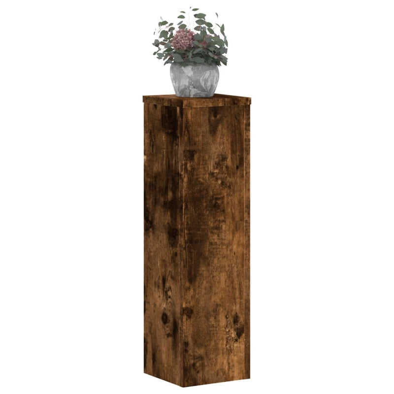 vidaXL 2 db füstös tölgy szerelt fa növénytartó állvány 17 x 17 x 60cm