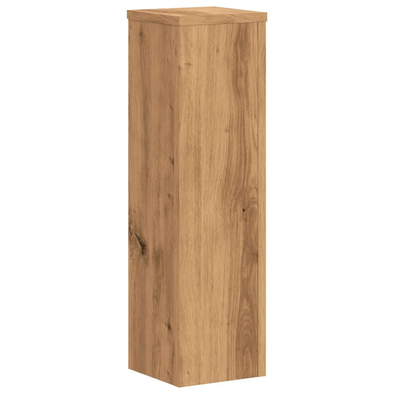 vidaXL 2 db kézműves tölgy szerelt fa növénytartó állvány 17x17x60 cm