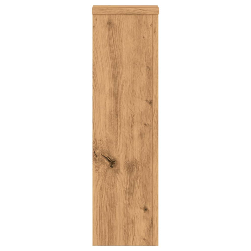 vidaXL 2 db kézműves tölgy szerelt fa növénytartó állvány 17x17x60 cm