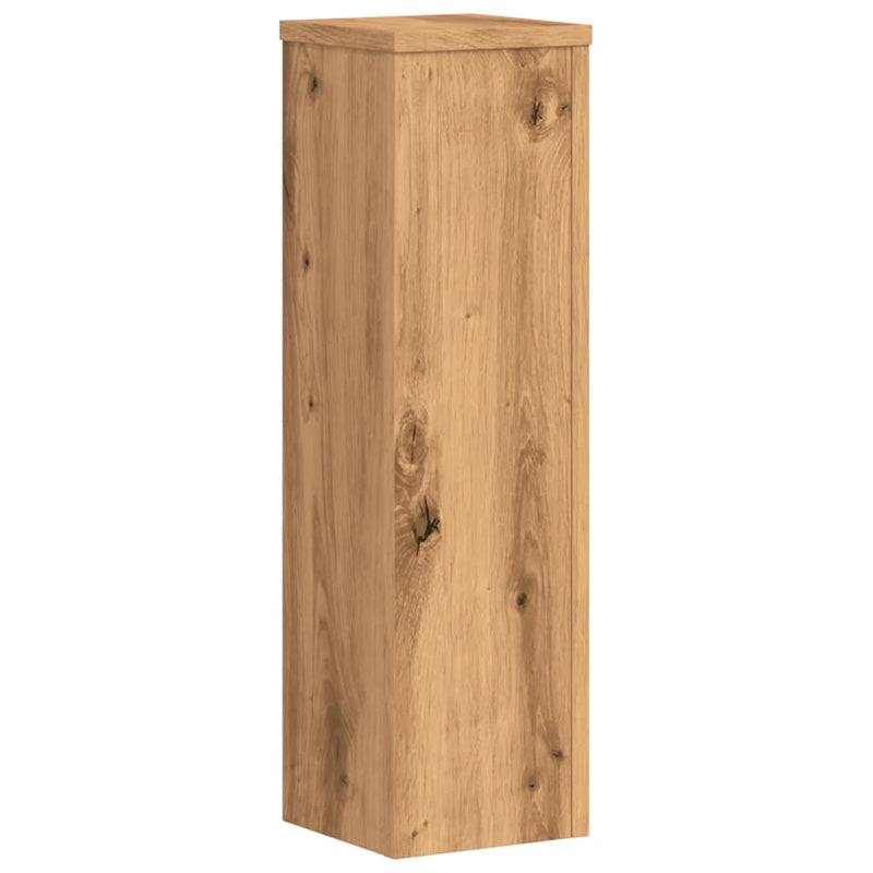 vidaXL 2 db kézműves tölgy szerelt fa növénytartó állvány 17x17x60 cm