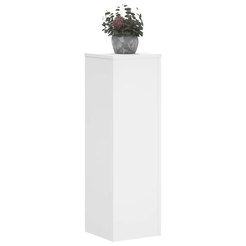 vidaXL 2 db fehér szerelt fa növénytartó állvány 25 x 25 x 80 cm