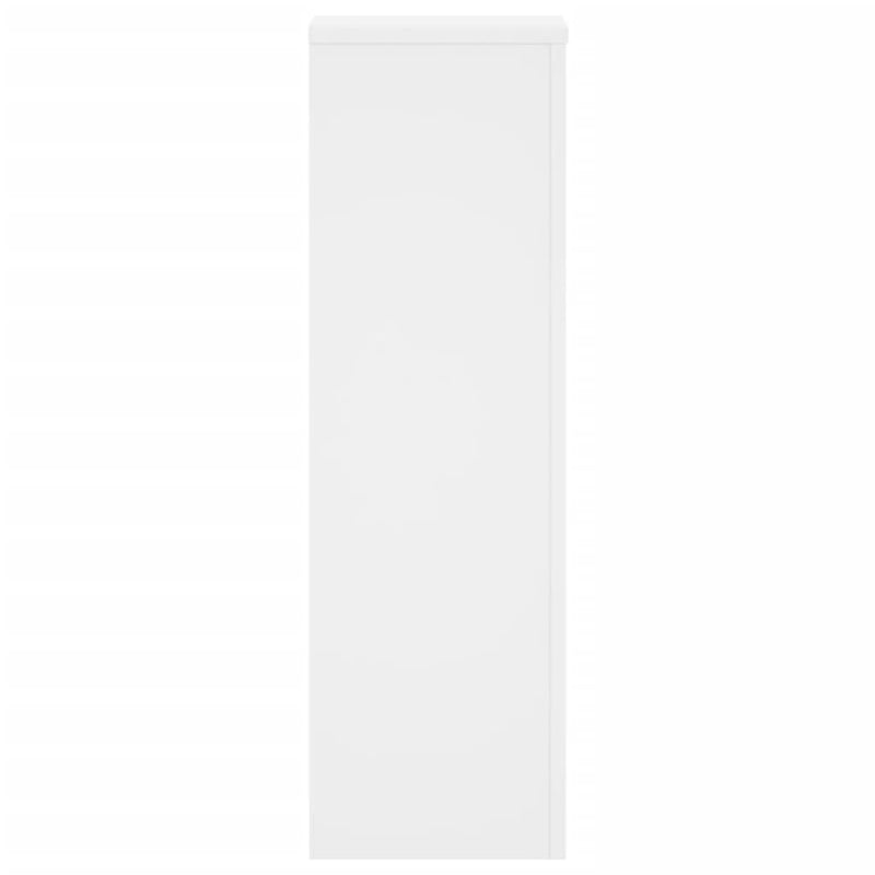 vidaXL 2 db fehér szerelt fa növénytartó állvány 25 x 25 x 80 cm