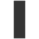 vidaXL 2 db fekete szerelt fa növénytartó állvány 25 x 25 x 80 cm