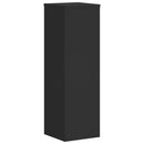 vidaXL 2 db fekete szerelt fa növénytartó állvány 25 x 25 x 80 cm