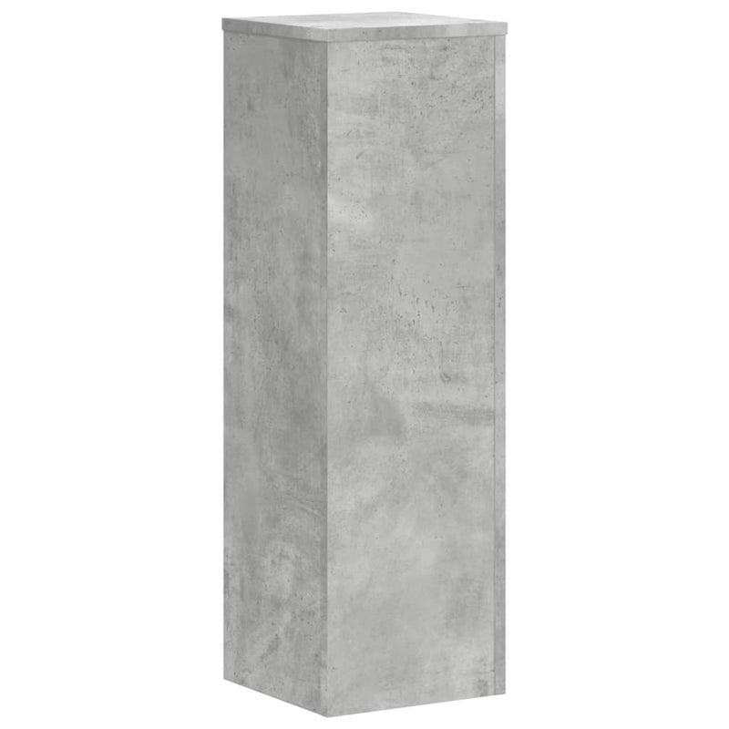 vidaXL 2 db betonszürke szerelt fa növénytartó állvány 25 x 25 x 80 cm
