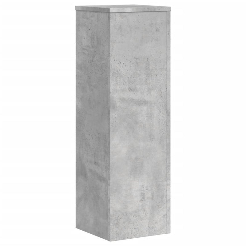 vidaXL 2 db betonszürke szerelt fa növénytartó állvány 25 x 25 x 80 cm
